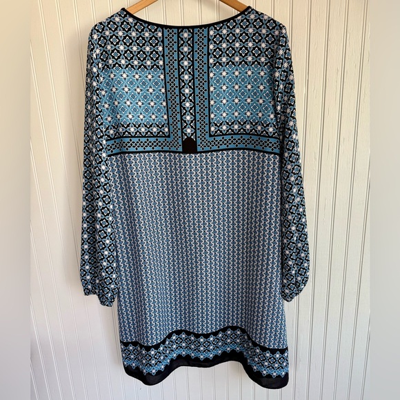 Max Studio Light Blue Long Sleeve Dress Size Small - Picture 4 of 6